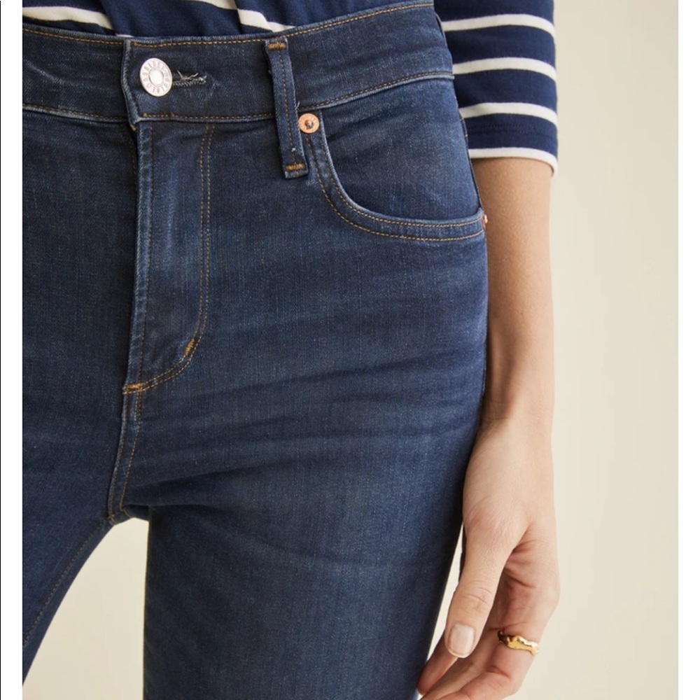 AGOLDE Exclusive Sophie Crop in Lapis